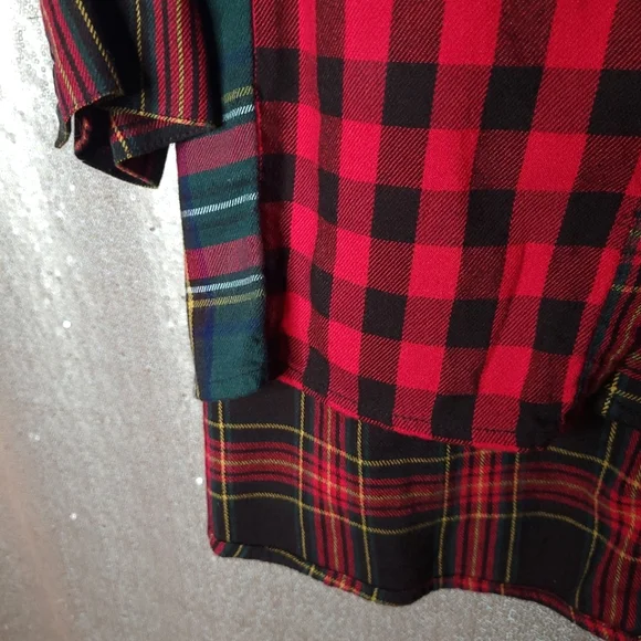 Coldwater Creek EUC PM Into the Mix Plaid Button-Down Tunic - Picture 8 of 12
